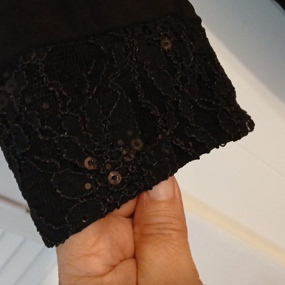 Cardigan with attached Sequin tank top. - Picture 3 of 7